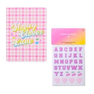🙂 2ct Journal Pink Gingham/458ct Stickers-Stoney Clover Lane x Target🎯